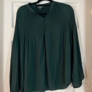Large Ralph Lauren flowy long sleeve office top